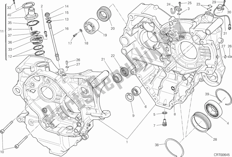 Toutes les pièces pour le Paire De Demi-carters du Ducati Diavel FL USA 1200 2016